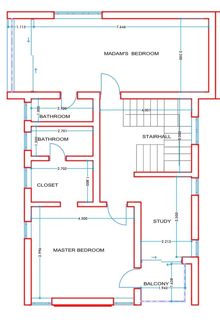 Allure Estate second floor plan
